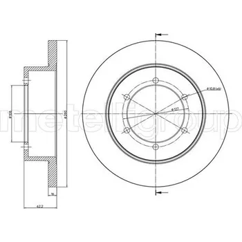 Brzdový kotouč Brzdový kotouč METELLI 23-1109C