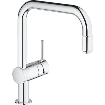 Vodovodní baterie GROHE 30435000 Baterie VENTO U-výpusť s vytahovacím perlátorem chrom (GROHE 30435000 Baterie VENTO U-výpusť s vytahovacím perlátorem chrom)