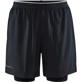 Pánské sportovní kraťasy Craft ADV ESSENCE PERFORATED 2-IN-1 STRETCH SHORTS černé 1911911-999000 - XL | UK 8 | US 10