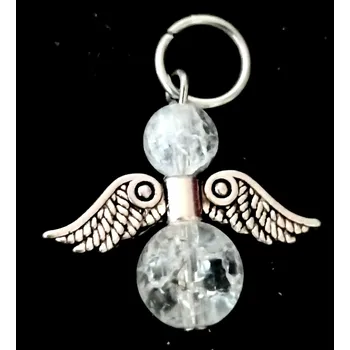 Přívěsek Anděl pro štěstí, přívěsek z pukaného křišťálu