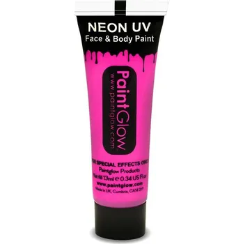 Karnevalový doplněk Make-up - neon - růžový - 13 ml