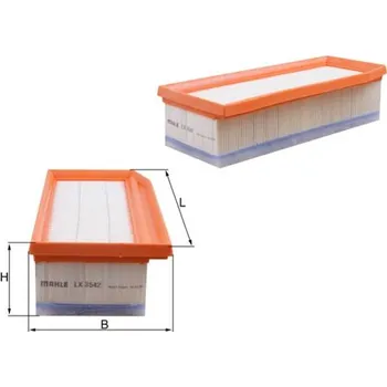 Vzduchový filtr Vzduchový filtr MAHLE LX 3542