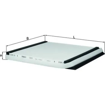 Ventilátor topení a klimatizace Kabinový (pylový) filtr MAHLE LA 8