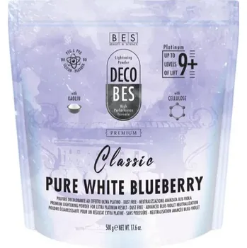 Vlasová kosmetika Bes Decobes Pure White melír Blueberry 9+