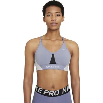 Podprsenka Dámská sportovní podprsenka s výztuží Nike PRO INDY W fialová CZ7186-493 - L | UK 7,5 | US 10