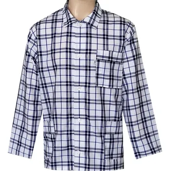 Pánské pyžamo Pánský Pyžamový Kabátek Popelín FOLTÝN PPKP15 Velikost: 3XL, Materiál: Košilovina-popelín