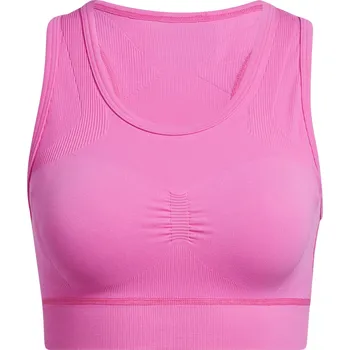 Podprsenka Dámská sportovní podprsenka s výztuží adidas STUDIO BRA W růžová GQ3848 - S | UK 10 | US 10,5