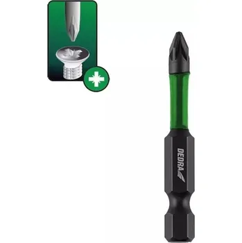 Bit Dedra 18A61PZ10-02 Rázové šroubovací bity Pozidiv PZ1x50mm,2ks