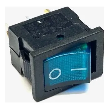 Auto elektroinstalace Přepínač podsvětlený 19x13mm modrý/malý/