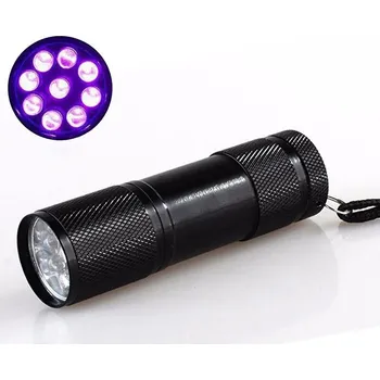 9LED UV LED Svítilna 4W