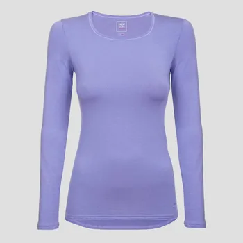 Dámské tričko DÁMSKÉ TRIČKO DL.RUKÁV - SILKEL: Modrá Nebeská XXL