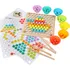 Mozaiková sada Vzdělávací montessori kuličková mozaika 77 dílků