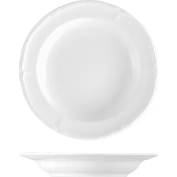 Talíř Suisse Langenthal | Talíř hluboký, bílý, 18,7 cm, Baroque