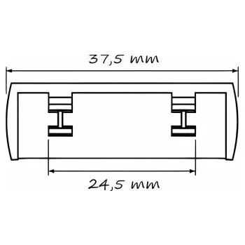 Příslušenství k oknu DAB Trade Záslepka odvodňovací HRANATÁ BALENÍ 1000ks