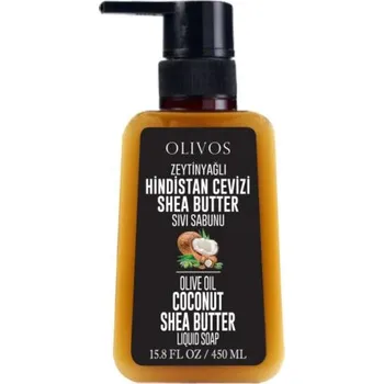 Mýdlo OLIVOS Tekuté mýdlo s extra panenským olivovým olejem a vůní "BAMBUCKÉ MÁSLO A KOKOS" 450 ml