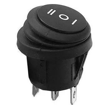 Auto elektroinstalace Vypínač kolébkový vodotěsný, černý