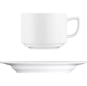 Lilien | Šálek s podšálkem, bílý, 200 ml, Ess klasse