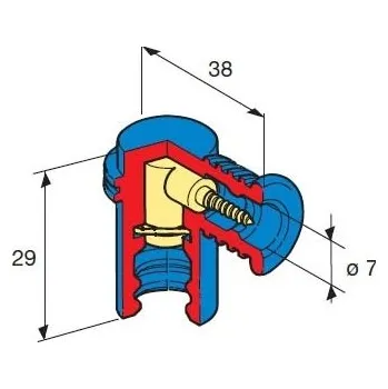 Auto elektroinstalace koncovka na svíčku s uhlíkovým odporem modrá