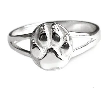 Prsten Stříbrný prsten tlapka - DN26 (Stříbrná tlapka prsten)