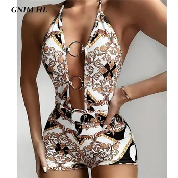 Dámské plavky Dámské jednodílné extravagantní plavky s kroužky Velikost: L