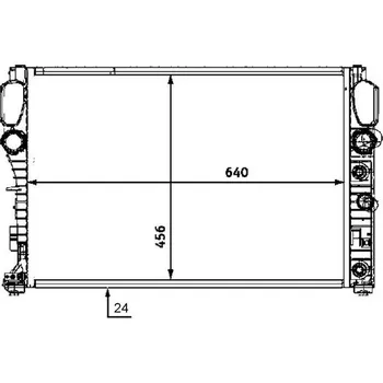 Motor automobilu Chladič, chlazení motoru MAHLE CR 513 000S