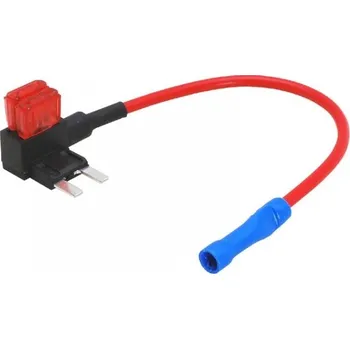 Autopojistky Pojistkové pouzdro s odbočkou pro mini pojistku se 2ks pojistek