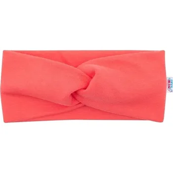 Čelenka Bavlněná dětská čelenka - STYLE lososová - NewBaby