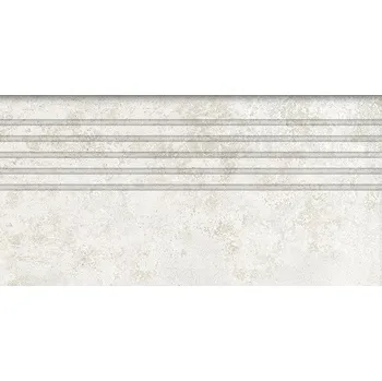 Dlažba Torano white mat stopnica - schodovka 29,8x59,8 bílá matná 6005388