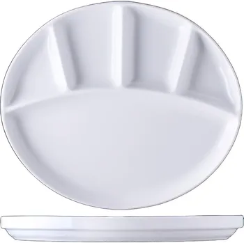 Lilien | Podnos 5dílný, bílý, 29x25 cm, Fitness-line