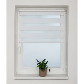 Roleta DeCori Roleta den a noc (ZEBRA) mini 81x150 bílá 1301