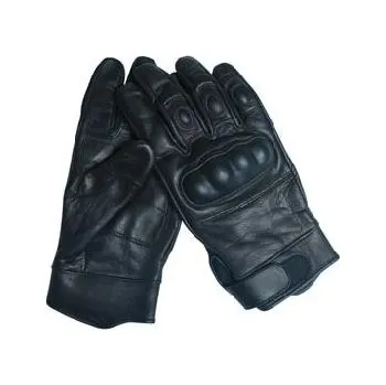 Mil-Tec (Německo) - MLT Kožené rukavice s plastovou ochranou - Černá Velikost: 8 - M