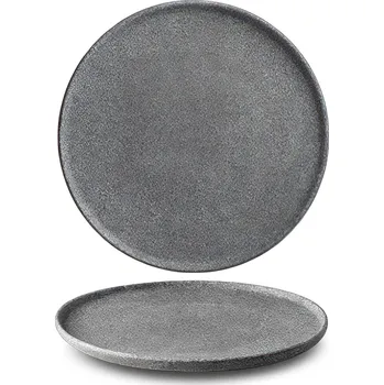 Talíř G. Benedikt | Talíř mělký, tmavě šedý, 29 cm, Granit raw