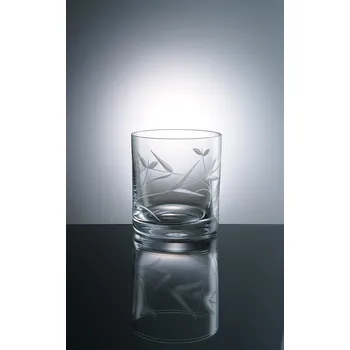 Sklenice Bohemia Crystal Sklenice na whisky 280 ml dekor ELEGANCE, 6 ks (Ručně broušené skleničky)