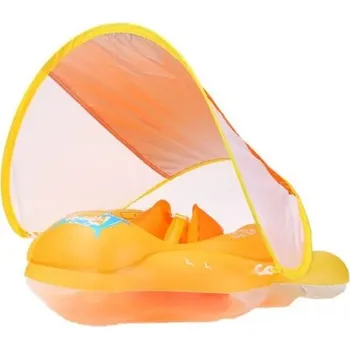 Nafukovací kruh KiK KX4957 žlutý/oranžový 56 x 57 cm