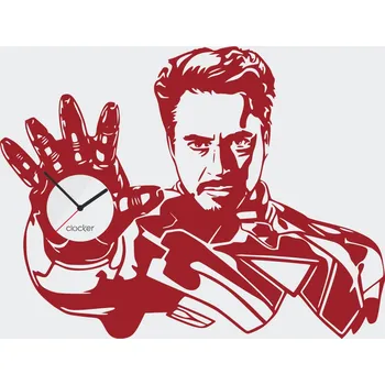 Samolepící dekorace Clocker Nalepovací hodiny Iron man Barva ciferníku: Bílá