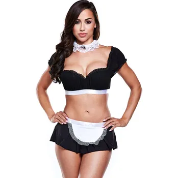 Dámský erotický kostým Kostým Baci Lingerie MAID SET bílo-černý S-L - s kupónem KUP15 cena 747 Kč + extra diskrétní expedice