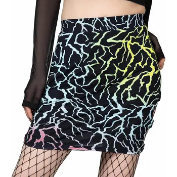 Dámská sukně sukně dámská KILLSTAR - Connexion Cut-Out - Black - XL