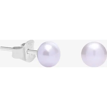 Náušnice Preciosa stříbrné náušnice Paolina, říční perla, bílá