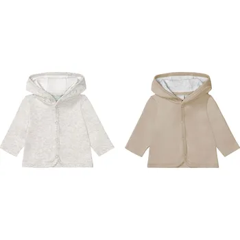 Chlapecká mikina lupilu® Dětská mikina BIO, 2 kusy (šedá/béžová, 86/92)