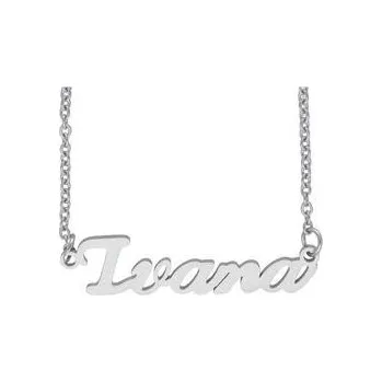Řetízek Doria Řetízek z oceli se jménem IVANA stříbrný