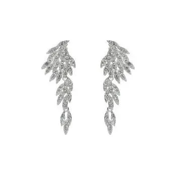 Náušnice Doria Společenské náušnice stříbrné s krystalky N372