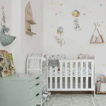 Samolepící dekorace Dekorace na zeď DEKORNIK Happy rabbits white