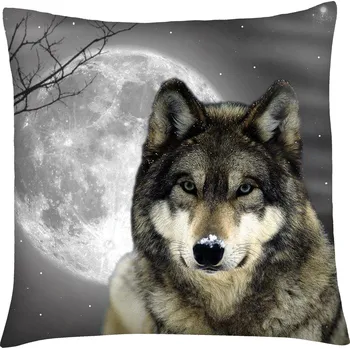 Polštář Polštář s vlkem 17 Mybesthome 40x40 cm Varianta: Povlak na polštář, 40x40 cm