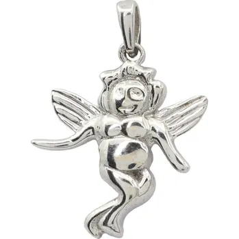 Přívěsek Zlatý přívěsek z bílého zlata andílek 2647W