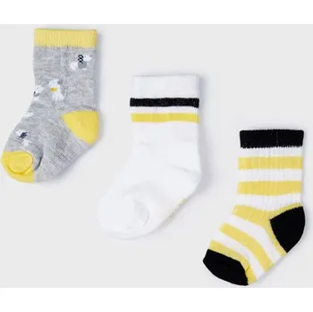 Dětská móda Sada 3 ponožek Mayoral 9475 žluté Rozměr: 3 měsíce