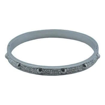 Náramek Doria Náramek s krystaly stříbrný z oceli THALIA