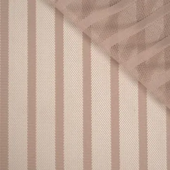 Měkký tyl proužek taupe