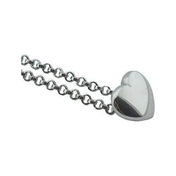 Řetízek Doria Řetízek z oceli SRDCE stříbrná I062