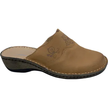 Dámské pantofle Dámské kožené pantofle Hilby 270 hnědé Velikost: 41 (EU)