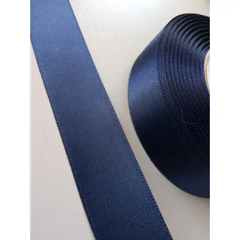 Stuha Atlasová stuha šíře 24 mm, tmavě modrá